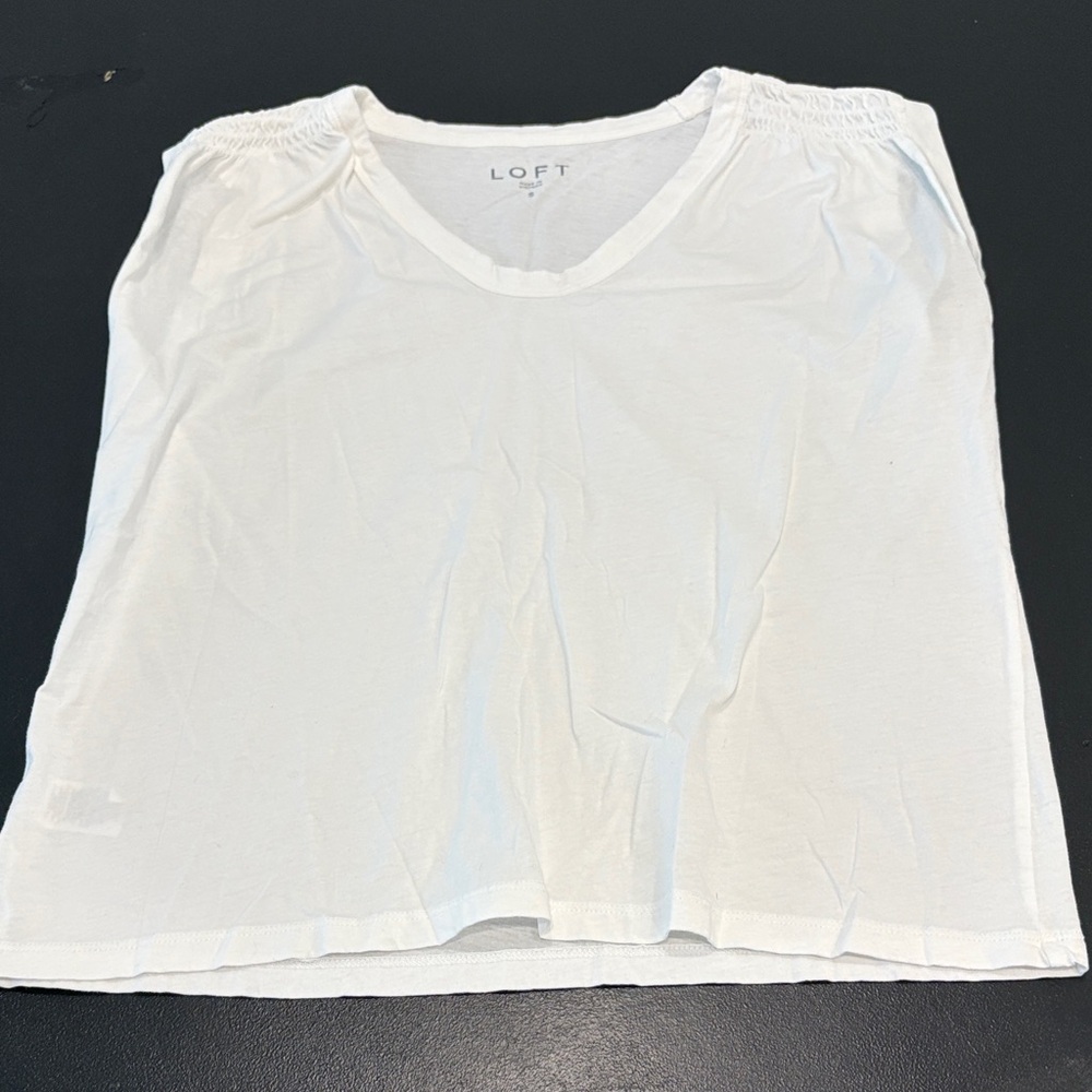 Loft White Tank Top